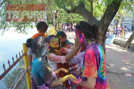No lack of ethos in Holi-2020 : Amid Coronavirus threats Colourful Holi marks annual festival in Tripura